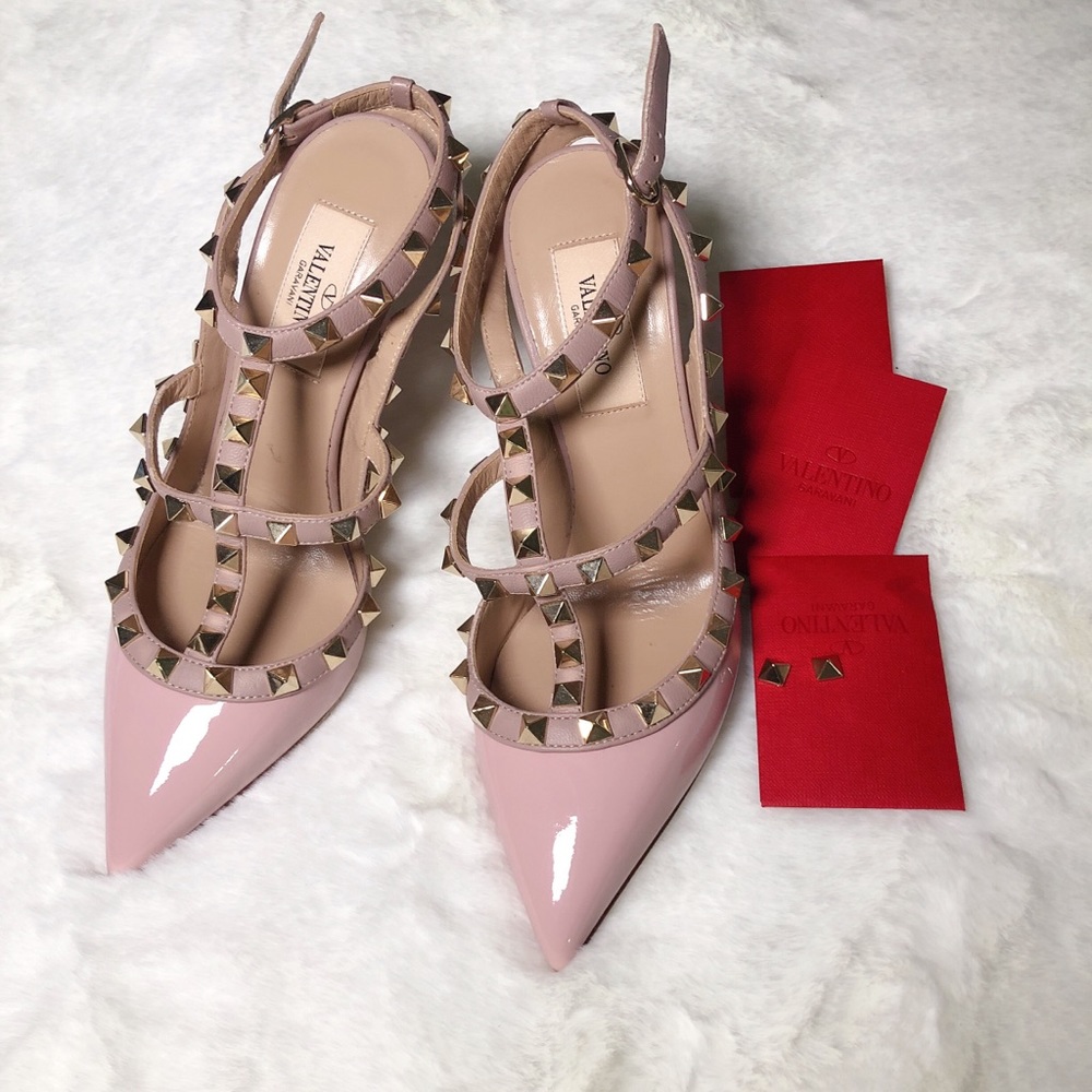❤️SOLD❤️Valentino rockstud pink slingbacks 35.5